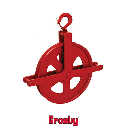 Crosby® T-350-C Gin Blocks For Manila Ropes, Steel, 10"
