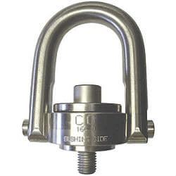Crosby® SS-125M Metric Swivel Hoist Rings, Stainless Steel, #1, M10 x 1.50