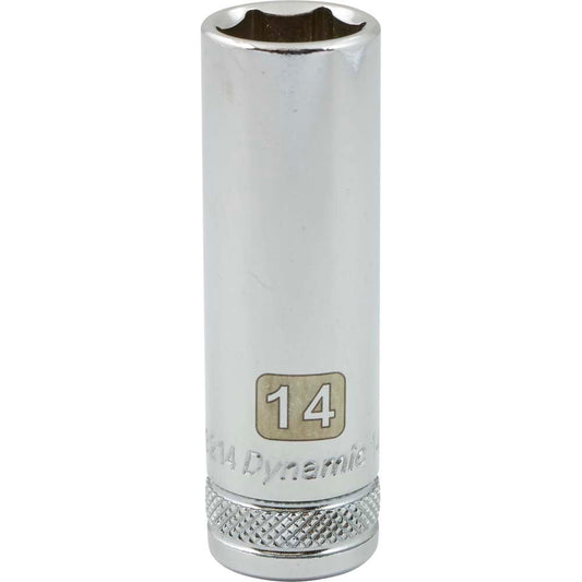 Socket - 3/8" Drive 6-Point 14mm Deep Chrome