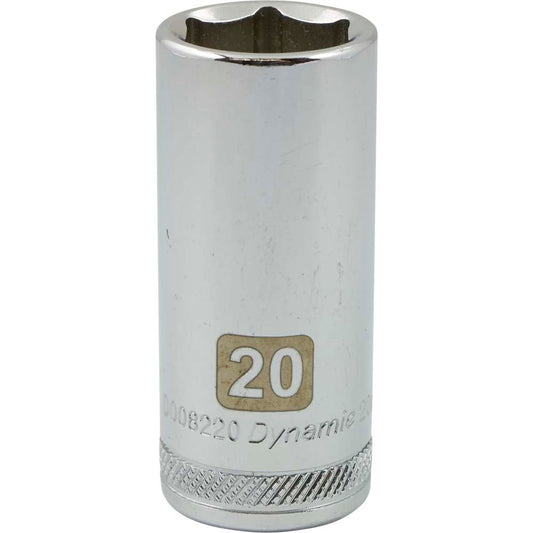 Socket - 3/8" Drive 6-Point 20mm Deep Chrome