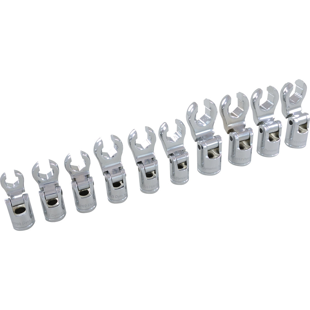 Socket Set - 10 Pieces 3/8" Drive Metric Flare Nut