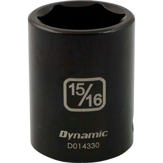 Impact Socket - 1/2" Drive, 15/16" Hex, 6-Point