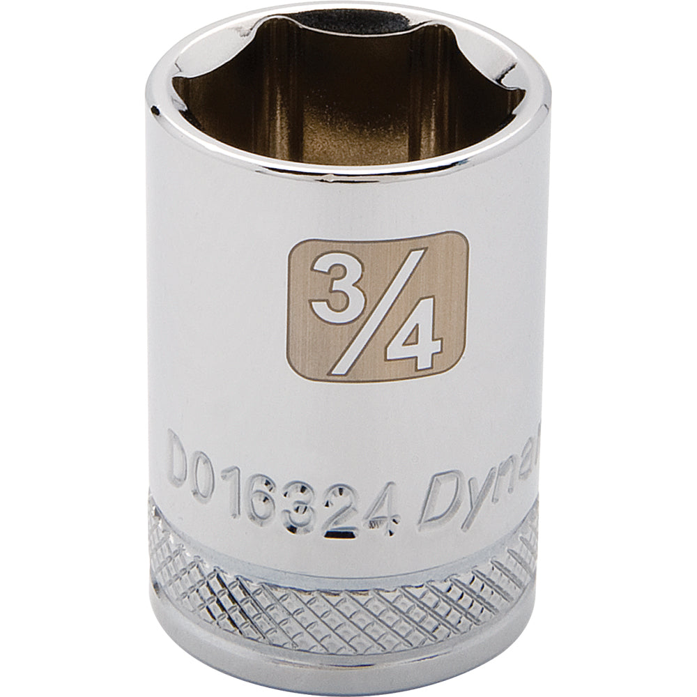 Socket - 1/2" Drive 6-Point 3/4" Chrome