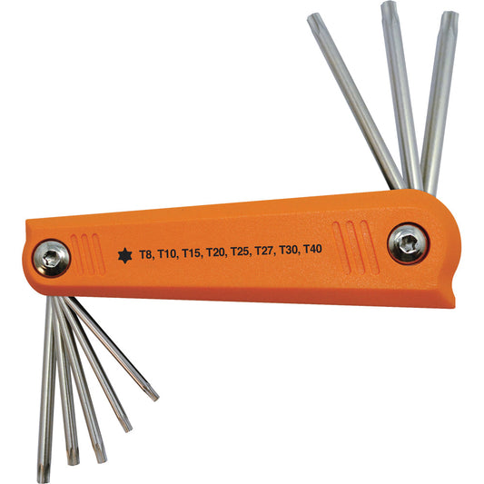 Torx Folding Hex Key Set - 8 Pieces