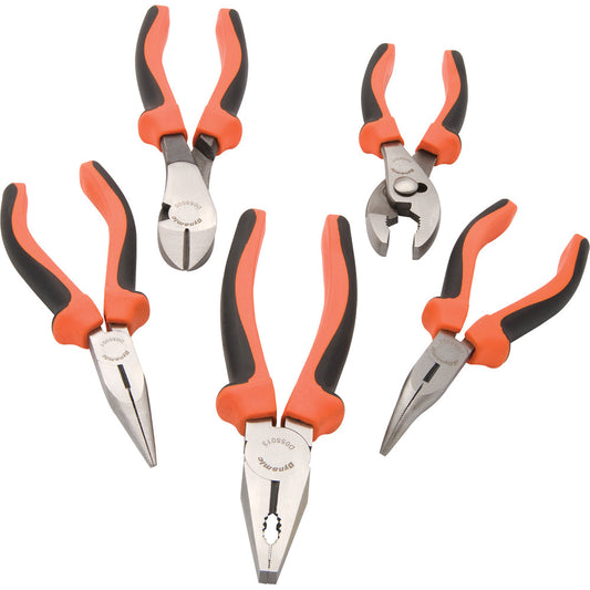 Pliers Set - 5 Piece, Comfort Grip Handle