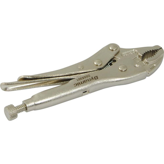Curved Jaw Locking Pliers with Wire Cutter - 5"