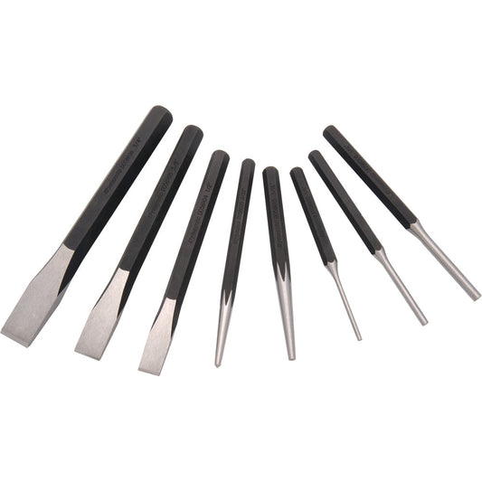 Punch and Chisel Set - 8 Pieces