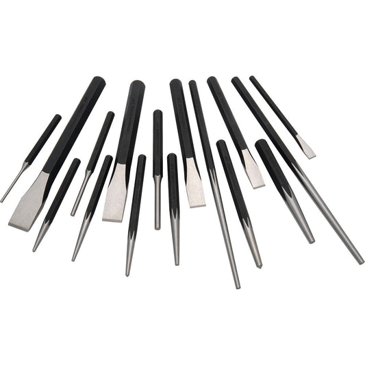 Punch and Chisel Set - 16 Pieces
