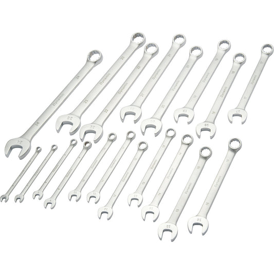 Combination Wrench Set - 19 Piece, Metric, Contractor Grade