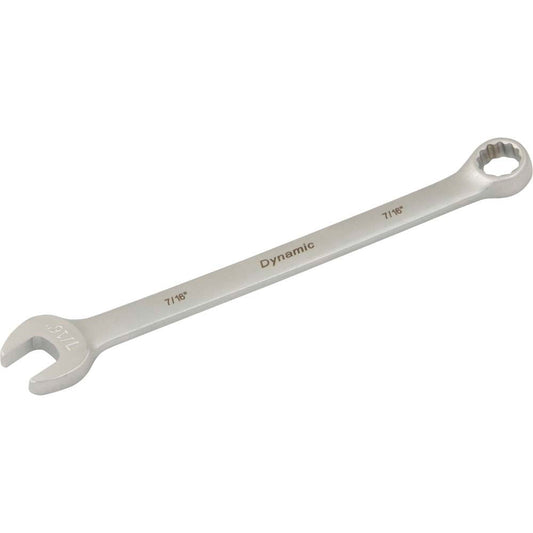 Combination Wrench - 7/16" 12 Point Satin Chrome