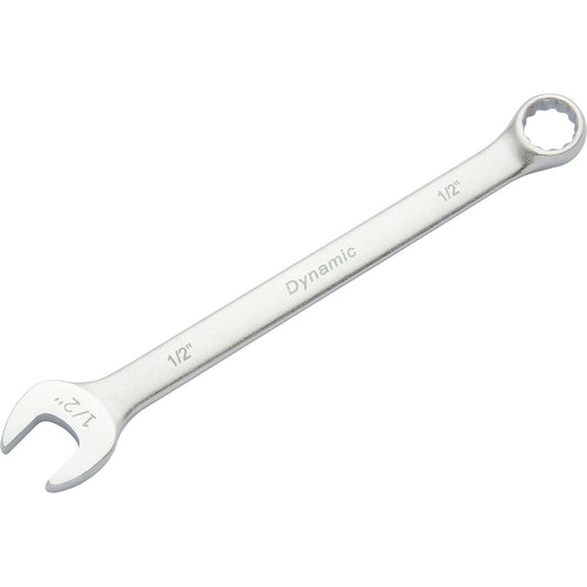 Combination Wrench - 1/2" 12 Point Satin Chrome