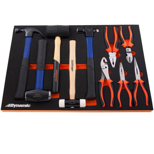 Hammer Set - Sledge Hammer and Clamps, Foam Tray