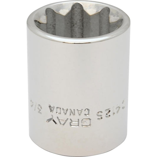 Socket - Double Square, 1/2" Drive, 3/4" Hex, 8-Point