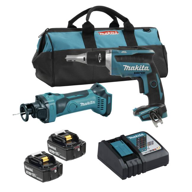 Kit combiné d'outils 18 V LXT 2, 4,0 Ah X2 pour l'enlèvement de stock de précision
