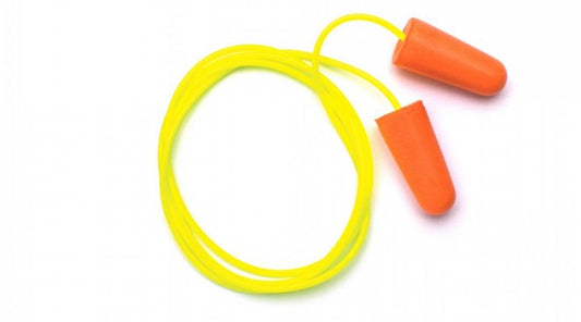 Bouchons d'oreilles - Bouchons d'oreilles coniques avec cordon - NRR 31 dB/ SNR 37 dB - 100 pair/bte