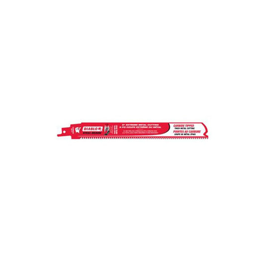 Lame de scie sabre en carbure de 9 pouces, rouge, 8 TPI, 49 mm