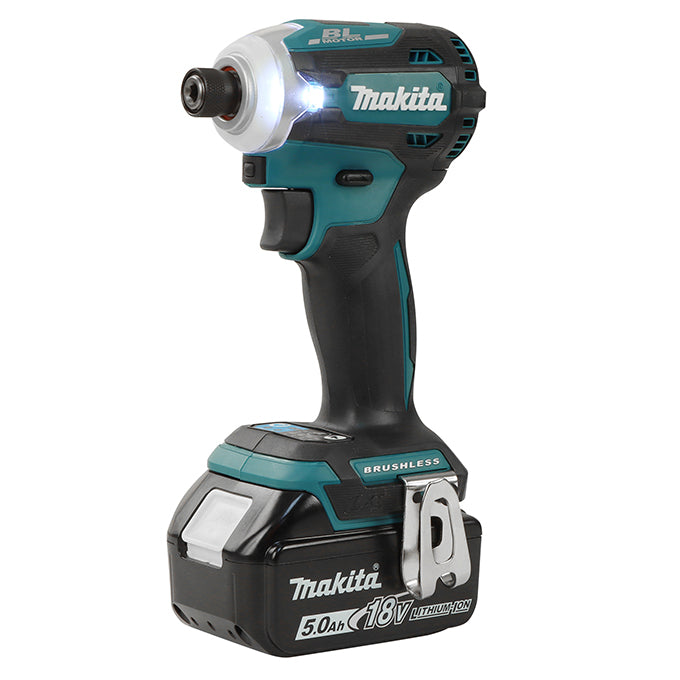 Makita DTD171RTE 1/4" Cordless Impact Driver with Brushless Motor - 5.0Ah Kit