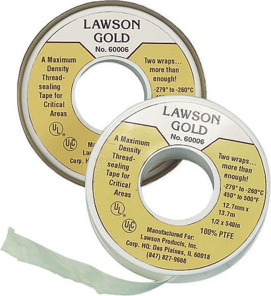 Gold Thread Sealant Tape Yellow 1/2 x 540"