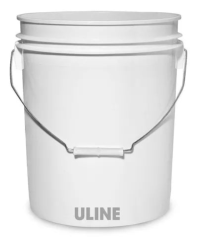 Plastic Pail Economy, White, 5 Gallon