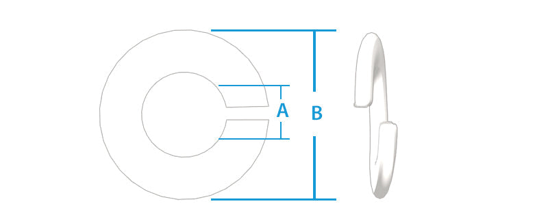 Lock washer M6 GR7 Titanium
