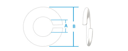 Lock washer M6 GR7 Titanium