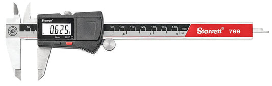 Pied à coulisse électronique 6"/150 mm, sans sortie, boîtier en plastique