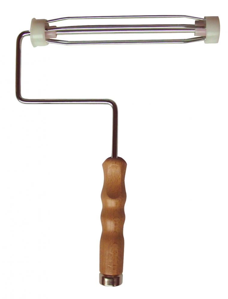 Pro Roller Cage Frame Wood Handle - F115- 240mm/9 1/2in