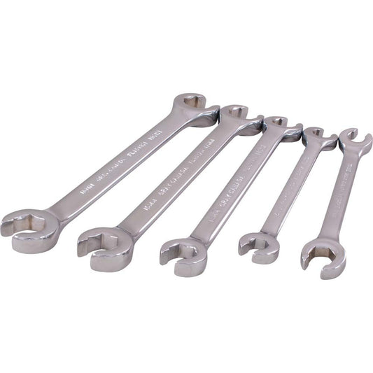 Jeu de clés à écrous évasés métriques - 6 pans, 5 pièces