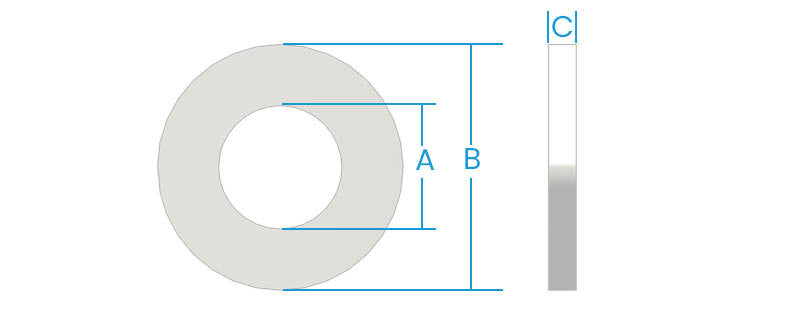 Flat washer 1/2" GR7 Titanium