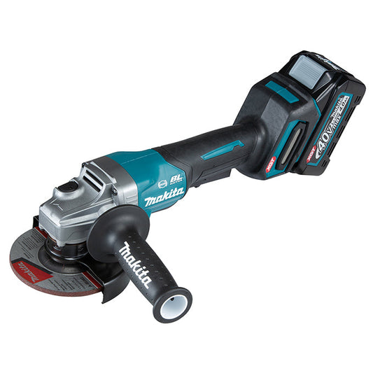 40vmax Xgt Brushless 5" Angle Grinder W/padle Switch, 4.0ah X1kit For Precision Stock Removal
