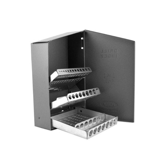 Chicago Latrobe, Huot®, Coffret en métal pour ensembles de forets personnalisés de 29 pièces, métal, 1/16-1/2X64TH