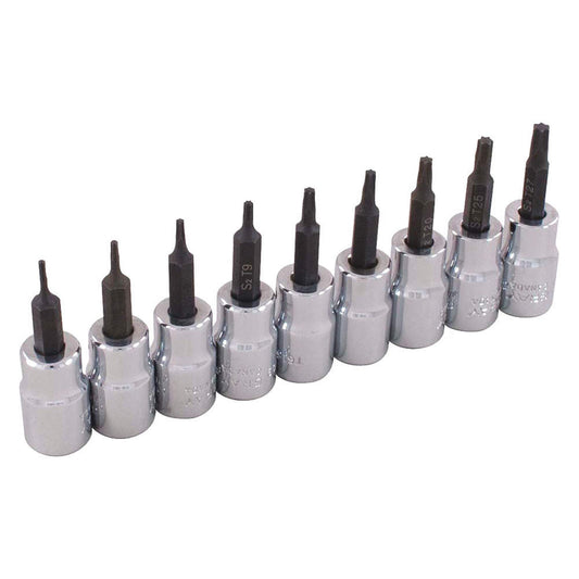 Jeu de 9 douilles Torx 3/8"