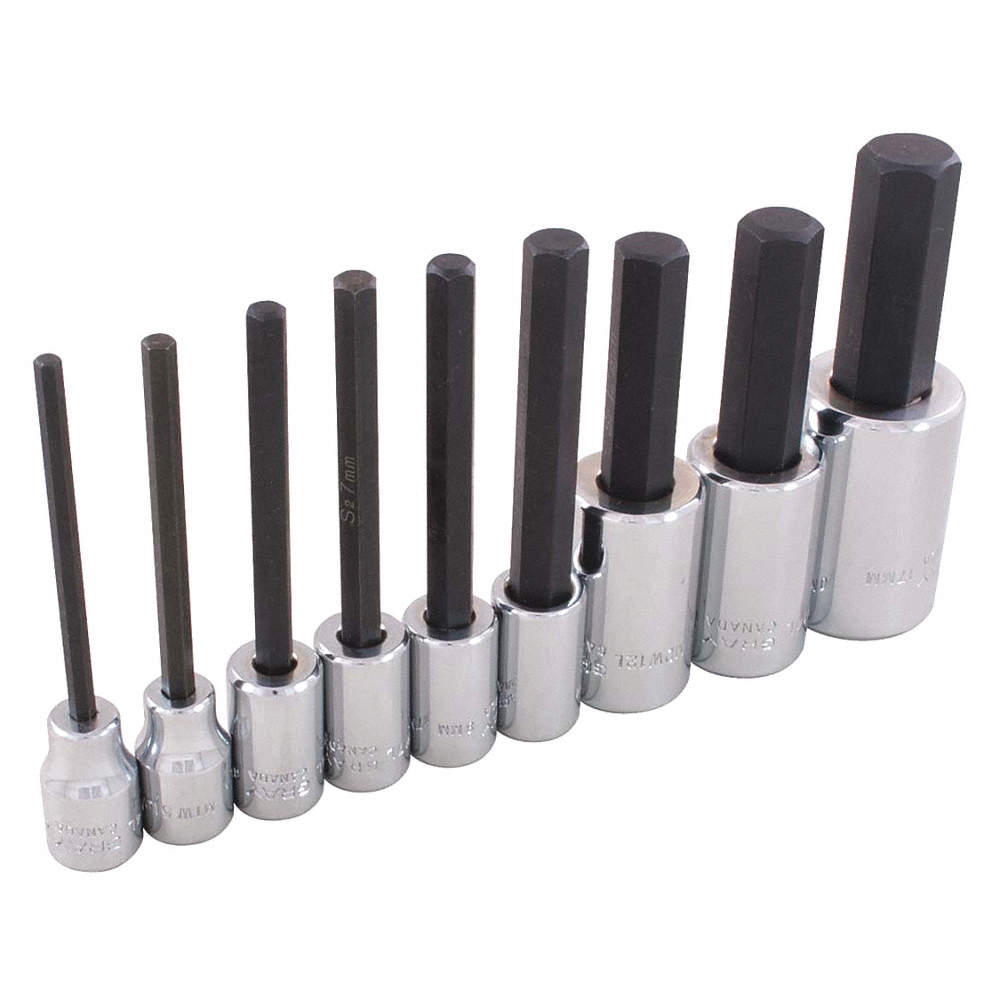 12-Piece 3/8" Drive Metric Socket Set, 6-Point