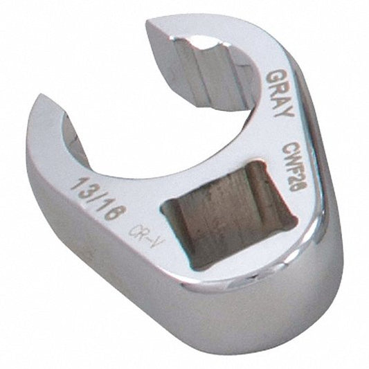 Gray Tools - 1 / 2" Drive, 1-1 / 4" Flare Nut Crow Foot Wrench, Chrome Finish