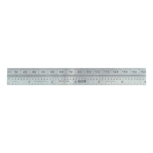Economy Precision Flexible Ruler 6" Steel (S/M)