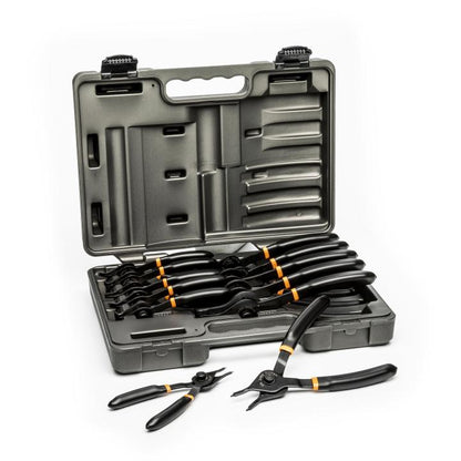 Gearwrench, 12 Pc. Fixed Tip Convertible Snap Ring Plier Set
