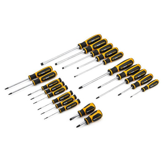 Gearwrench, 20 Pc. Phillips®/Slotted/Torx® Dual Material Screwdriver Set