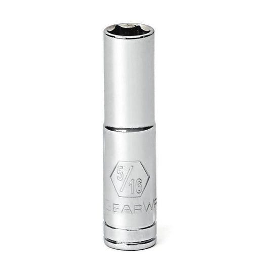 Les douilles GEARWRENCH 1/4" sont fabriquées en acier allié pour une durabilité et une résistance maximales. Leur conception à chargement par angle réduit l'arrondi des fixations et leur ouverture chanfreinée facilite le guidage de la douille sur les