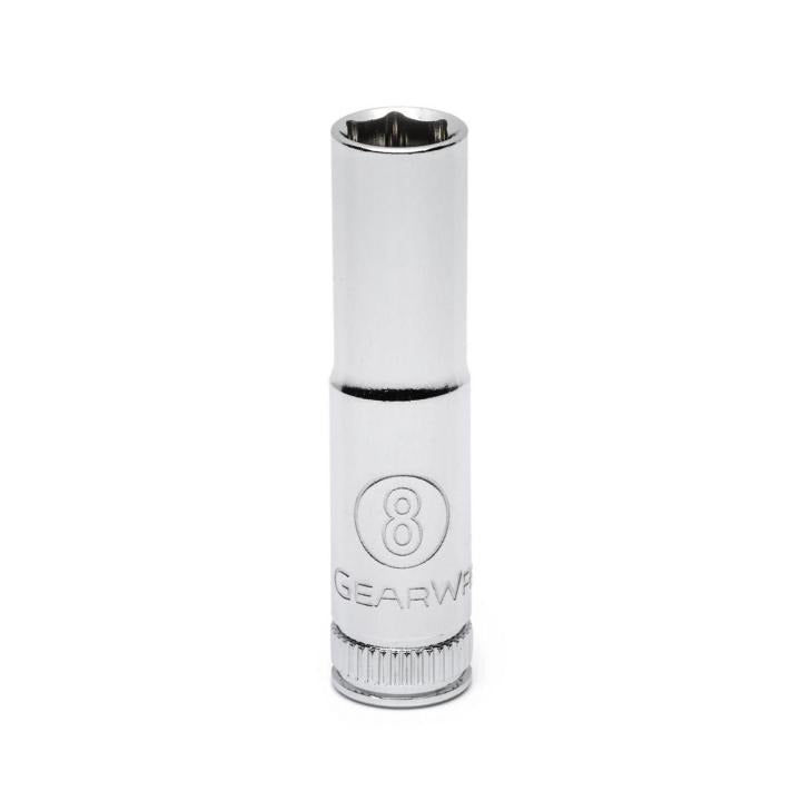 Gearwrench, 1/4" Drive 6 Point Deep Metric Socket 8mm