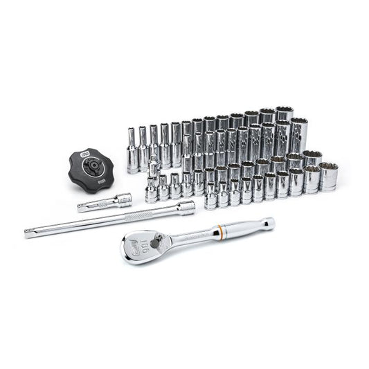 Gearwrench, 51 Pc. 1/4" Drive 12 Point Socket Set