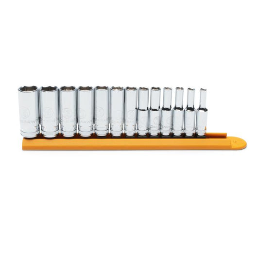 Gearwrench, 13 Pc. 1/4" Drive 6 Point Deep Metric Socket Set