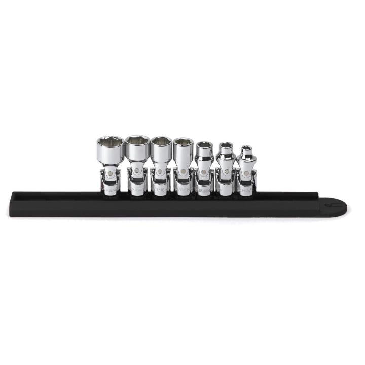 Gearwrench, 7 Pc. 1/4" Drive 6 Point SAE Flex Socket Set