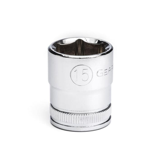 Gearwrench, 3/8" Drive 6 Point Standard Metric Socket 15mm