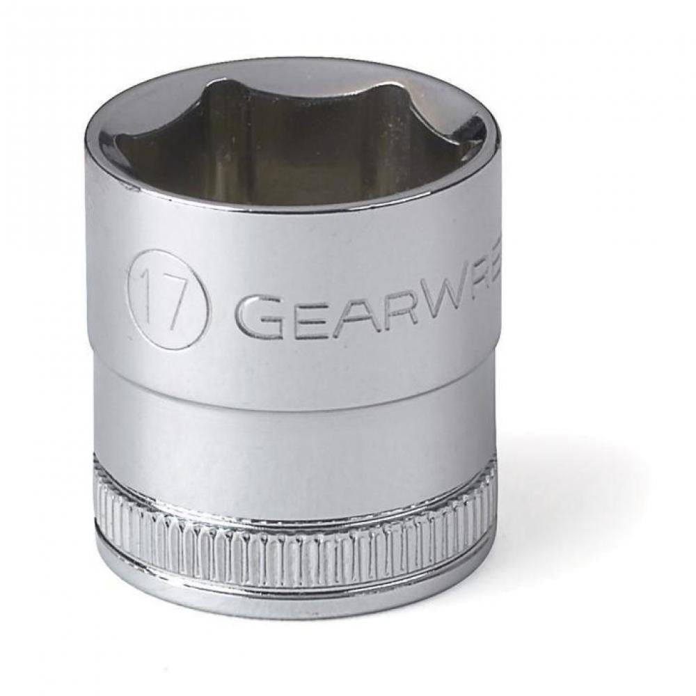 17Mm Standard Socket, 3/8" Drive, 6-Point
