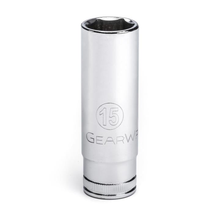 Gearwrench, 3/8" Drive 6 Point Deep Metric Socket 15mm