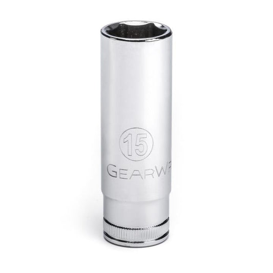 Gearwrench, 3/8" Drive 6 Point Deep Metric Socket 15mm