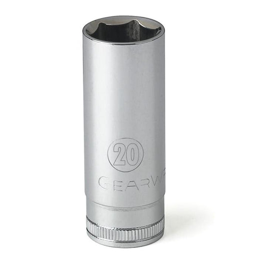 Les douilles GEARWRENCH à entraînement 3/8" sont fabriquées en acier allié pour une durabilité et une résistance maximales. Leur conception à chargement par angle réduit l'arrondissement des fixations et leur ouverture chanfreinée facilite le guidage