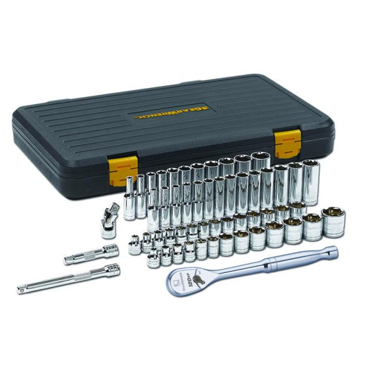 Gearwrench, 56 Pc. 3/8" Drive 6 Point 120XP™ Standard & Deep SAE/Metric Mechanics Tool Set