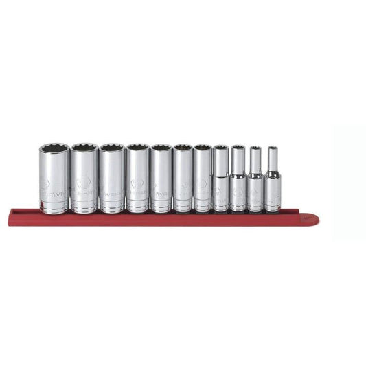 Gearwrench, 11 Pc. 3/8" Drive 12 Point Deep SAE Socket Set