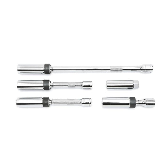 Gearwrench, jeu de 5 douilles à bougie d'allumage pivotantes magnétiques à 6 pans, entraînement 3/8 po